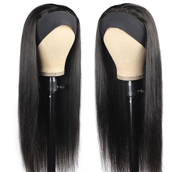 Ishow Beauty Straight Human Hair Wigs Glueless Headband No Lace Wig - IshowHair