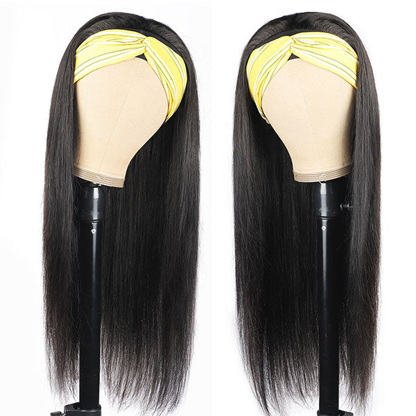 Ishow Beauty Straight Human Hair Wigs Glueless Headband No Lace Wig - IshowHair