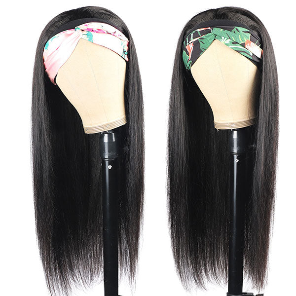 Ishow Beauty Straight Human Hair Wigs Glueless Headband No Lace Wig - IshowHair