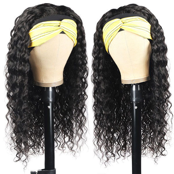 Ishow Beauty Water Wave Headband  Glueless Wigs No Lace Human Hair Wig - IshowHair