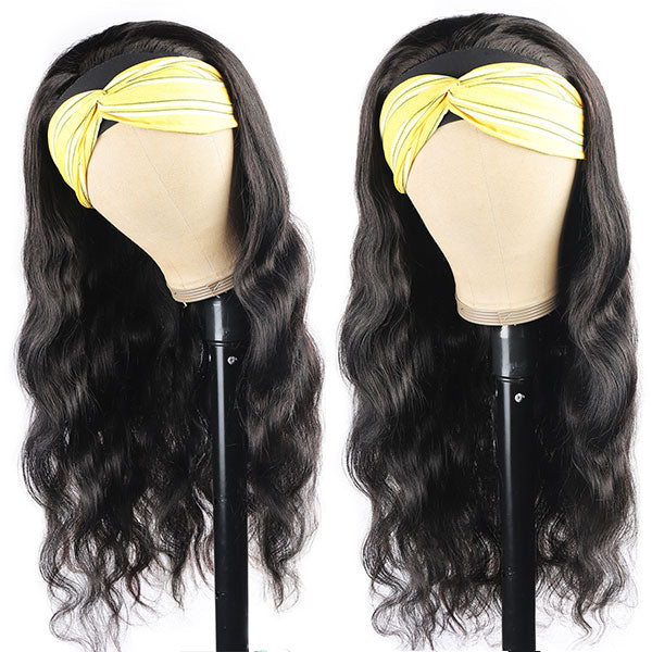 Ishow Beauty Body Wave Headband No Lace Wig Glueless Virgin Remy Human Hair Wigs - IshowHair