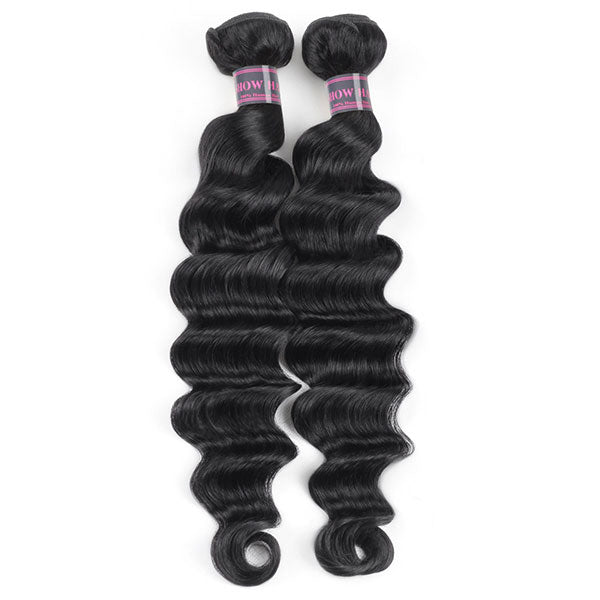 Ishow Loose Deep Wave Virgin Remy Human Hair Weave 1Pc Sample Bundle - IshowHair