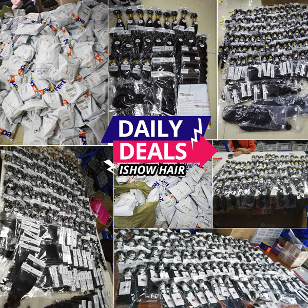 Ishow Beauty Factory Wholesale Deep Wave Human Hair Bundles, 100% Unprocessed Hair Extensions - IshowHair