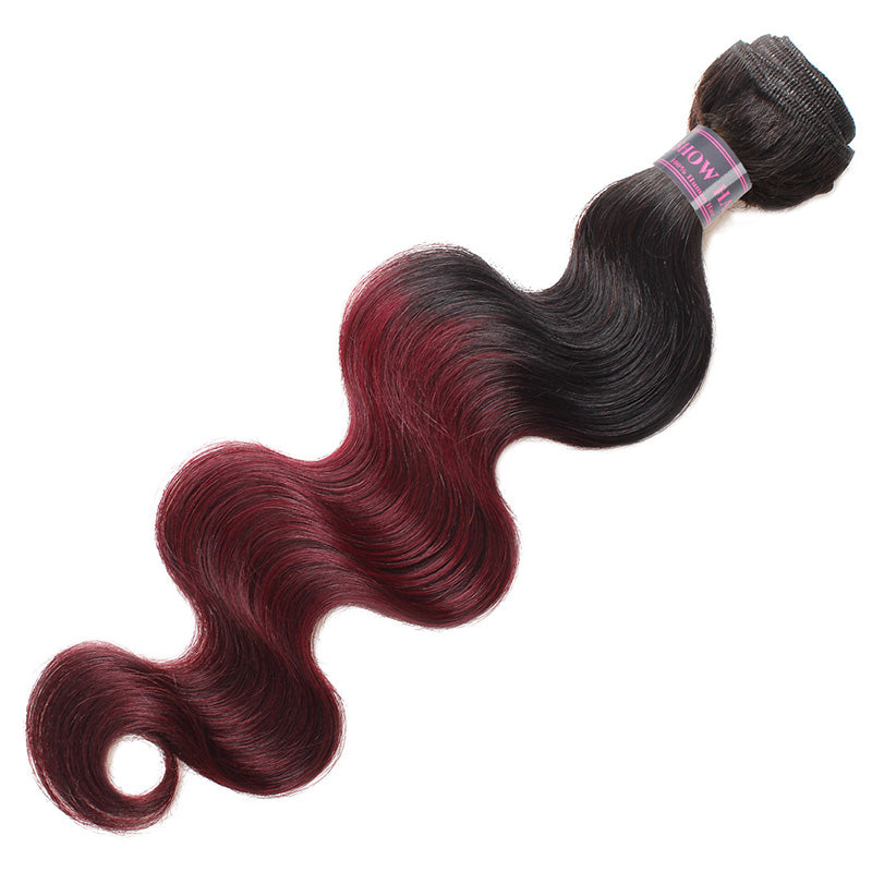 Ishow Virgin Remy Hair Weave 3 Bundles With 4x4 Lace Closure Ombre Body Wave - IshowVirginHair