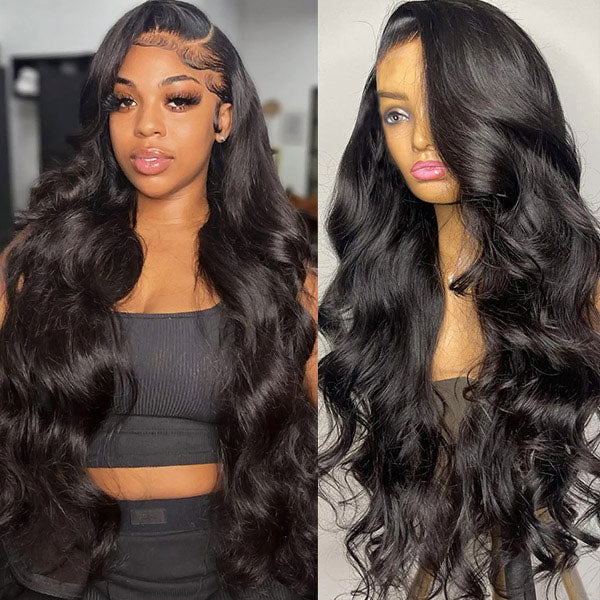 Body Wave Front Wigs Glueless Wigs Human Hair Transparent 13x4 HD Front Wigs With No Glue