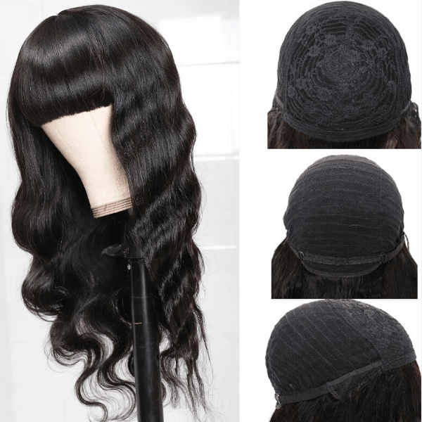 Body Wave Without Lace Human Hair Wigs Machine Made Hair Wig - IshowHair