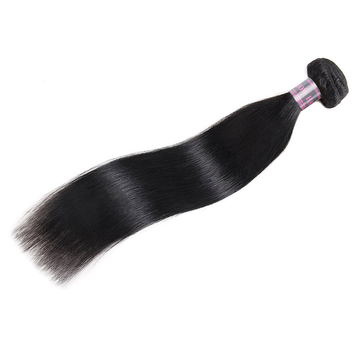 Ishow Hair Brazilian Straight Human Hair Weave 4 Bundles With Lace Closure - IshowVirginHair