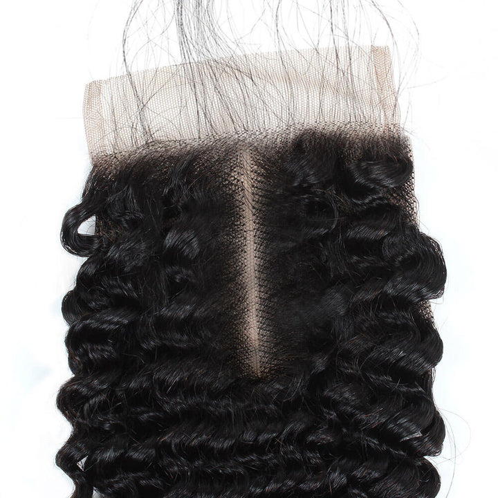 4*4 Free Part Lace Closure Ishow Curly Wave Hair Extensions 8-20 inches Virgin Remy Human Hair Swiss Lace Baby Hair - IshowVirginHair