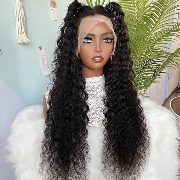 Products Deep Curly Frontal Wigs 13x4 Lace Front Wigs Human Hair Peruvian Hair Lace Wigs