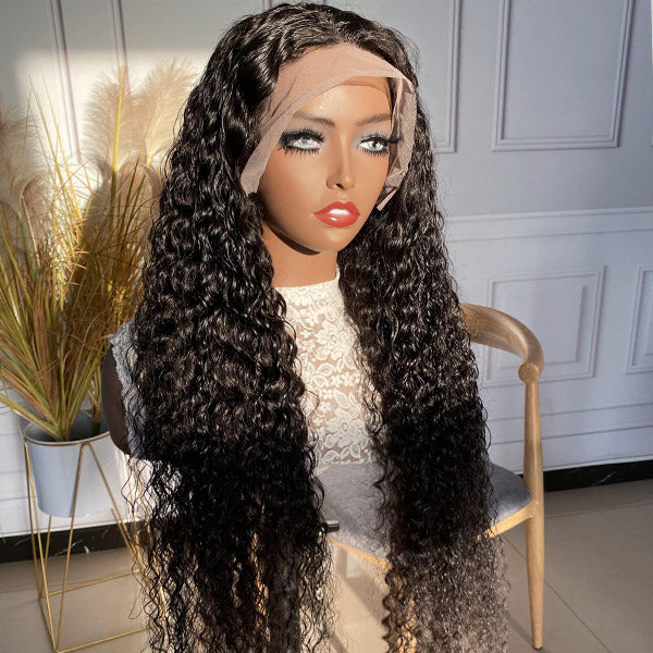 Products Deep Curly Frontal Wigs 13x4 Lace Front Wigs Human Hair Peruvian Hair Lace Wigs
