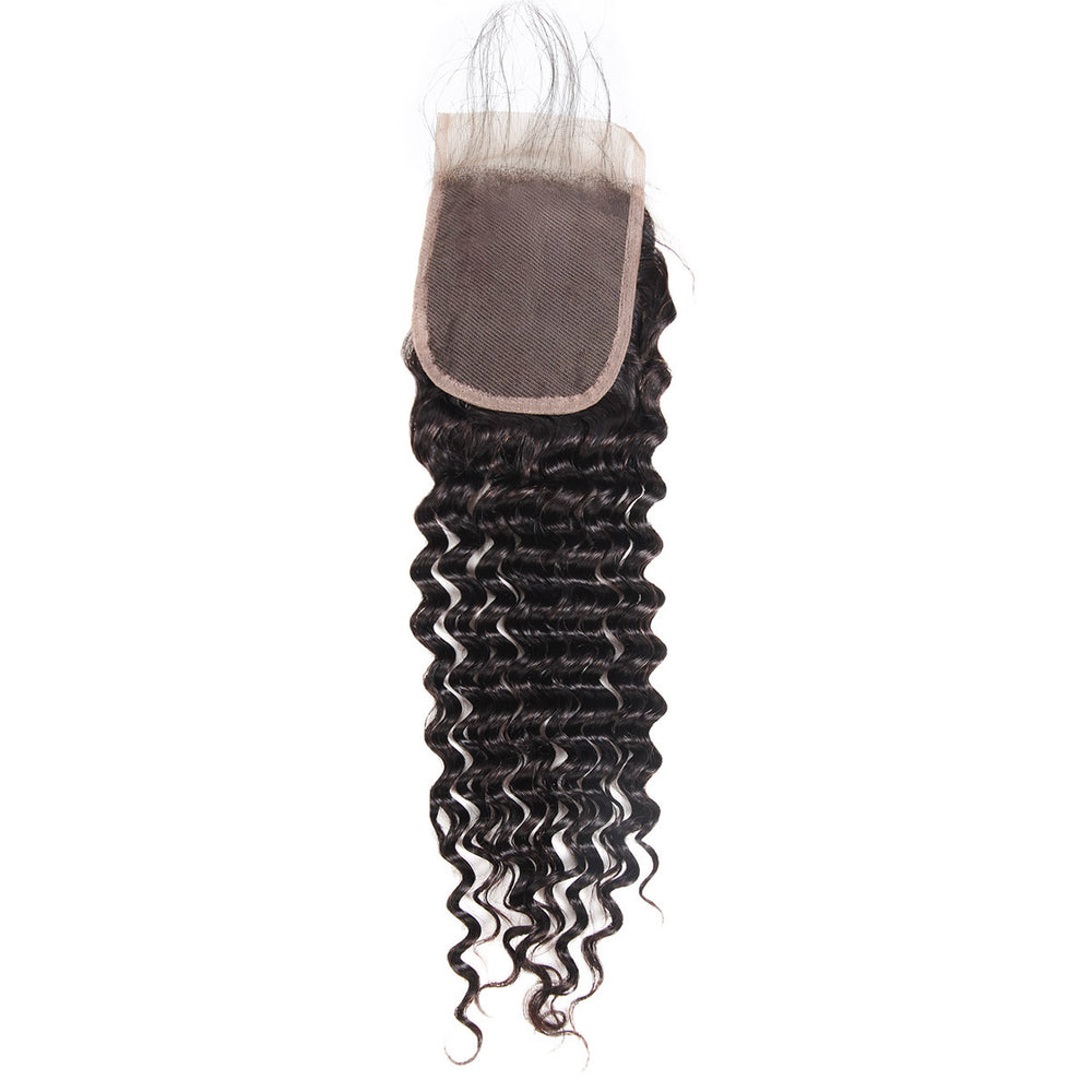 Deep Wave Hair 4*4 Lace Closure With Baby Hair Ishow Hair - IshowHair