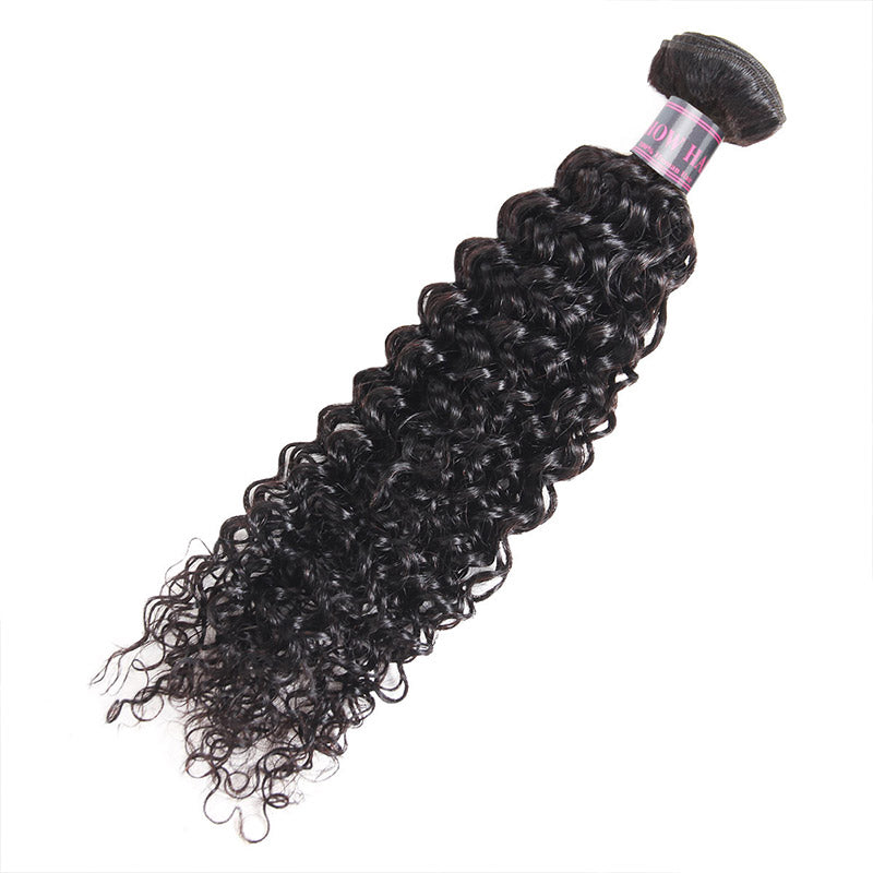 Ishow Hair Bundles Curly Weave Human Hair Bundles Extensions Natural Color - IshowVirginHair