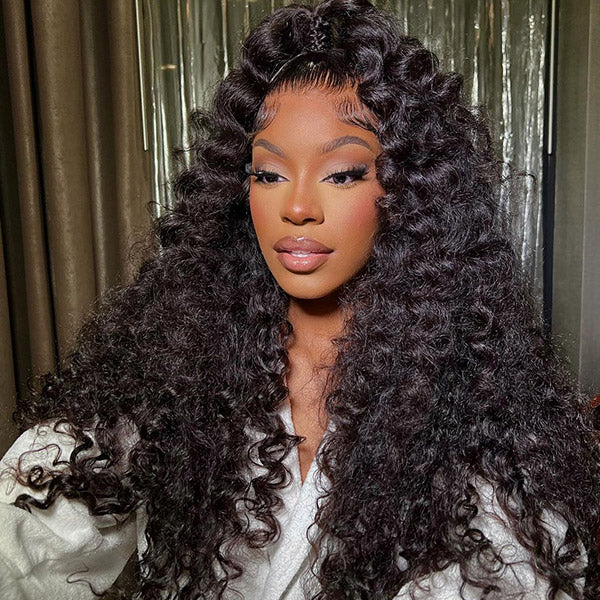 Model Showcasing Voluminous Loose Wave Hairstyle With Natural-Looking Curls