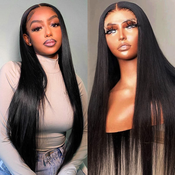 Straight Hair Wig 4x4 Lace Closure Wig Malaysian Human Hair Wigs