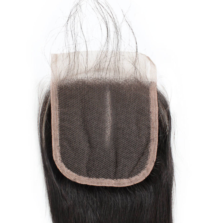 Straight 4x4 Lace Closure With Baby Hair Swiss Lace Ishow 100% Remy Virgin Human Hair Closure Free Middle Three Part - IshowVirginHair