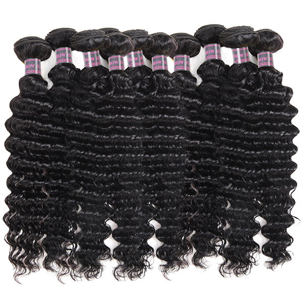 Ishow Beauty Factory Wholesale Deep Wave Human Hair Bundles, 100% Unprocessed Hair Extensions - IshowHair