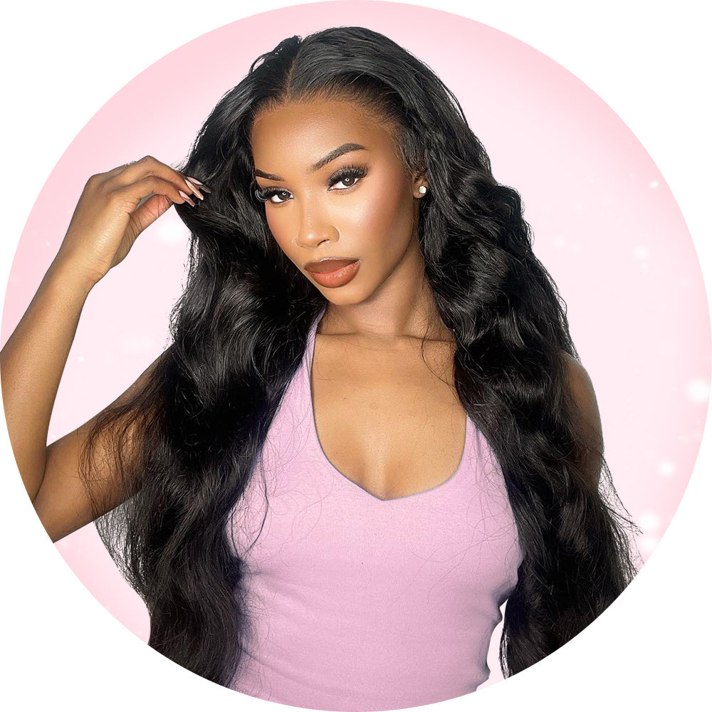 Human Hair Bundles with 2x6 Lace Closure img