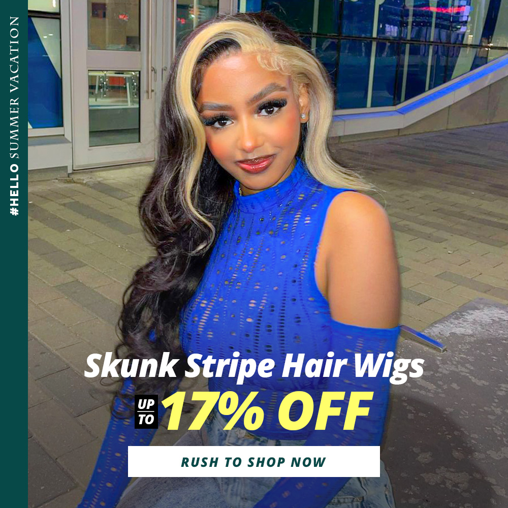 Skunk Stripe Wigs