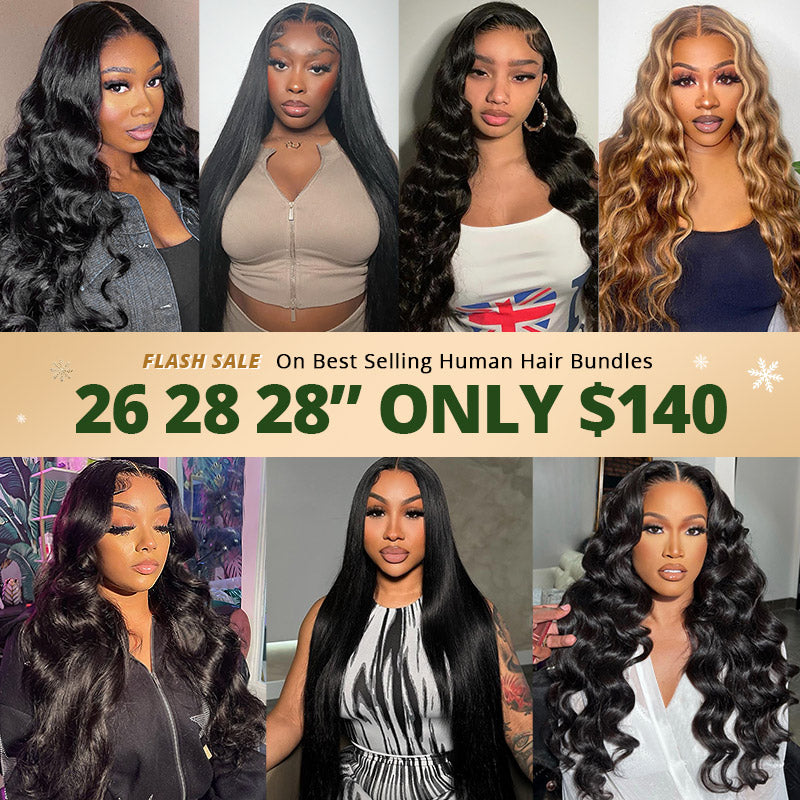 50% Off Flash Sale On Ishow Best Selling Human Hair, 26 28 28" Only $140