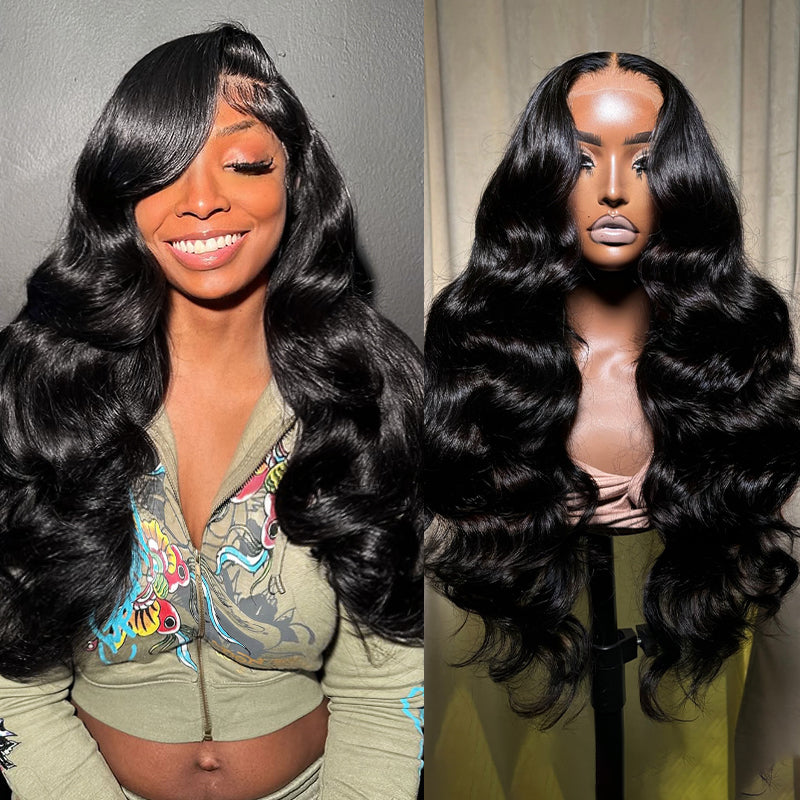 Body Wave Undetectable Invisible HD Front Wigs 13x4 Human Hair Wigs With Baby Hair 32 Inch Real HD Lace