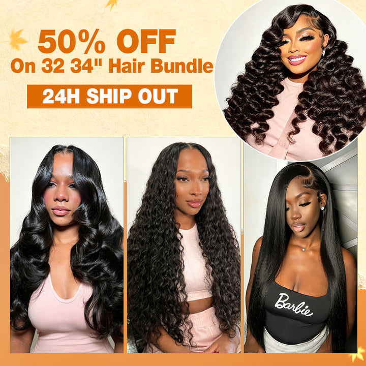 50% Off On Long Inch 32 34" Hair Bundle