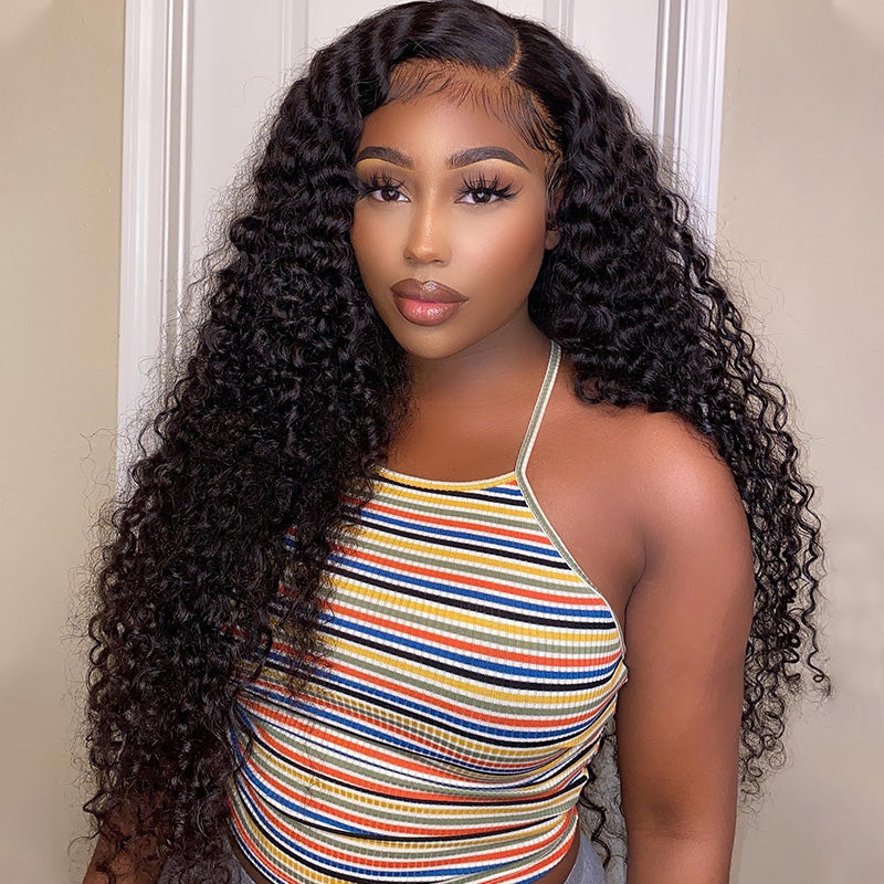 Ishow Hair Virgin Peruvian Curly Hair Weave 3 Bundles Natural Color