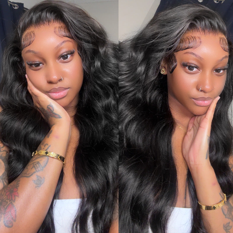 Virgin Indian Body Wave Hair 3 Bundles with 360 Lace Frontal Ishow Hair