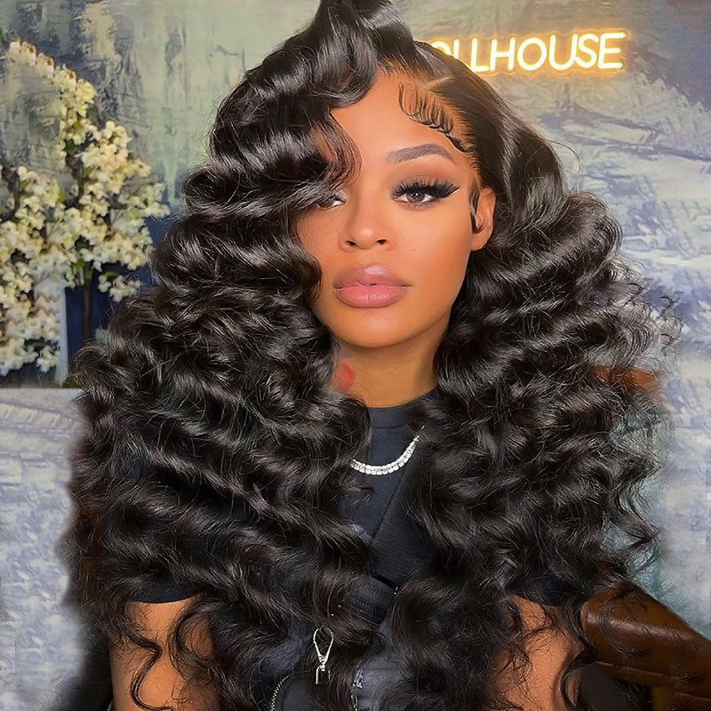 Malaysian Loose Wave Hair Extensions 3 Bundles With 360 Lace Frontal With Baby Hair Ishow 100% Remy Human Hair Weft - IshowVirginHair