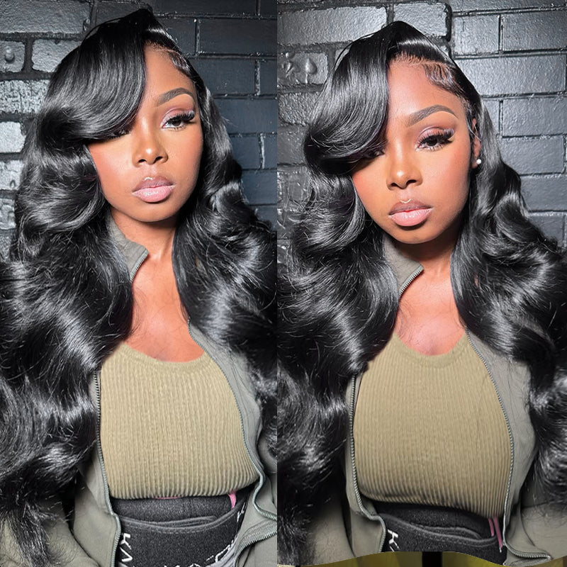 Body Wave Undetectable Invisible HD Front Wigs 13x4 Human Hair Wigs With Baby Hair 32 Inch Real HD Lace