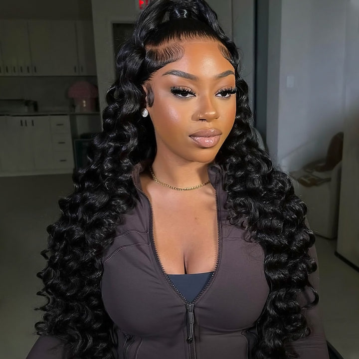 Malaysian Loose Wave Hair Extensions 3 Bundles With 360 Lace Frontal With Baby Hair Ishow 100% Remy Human Hair Weft - IshowVirginHair