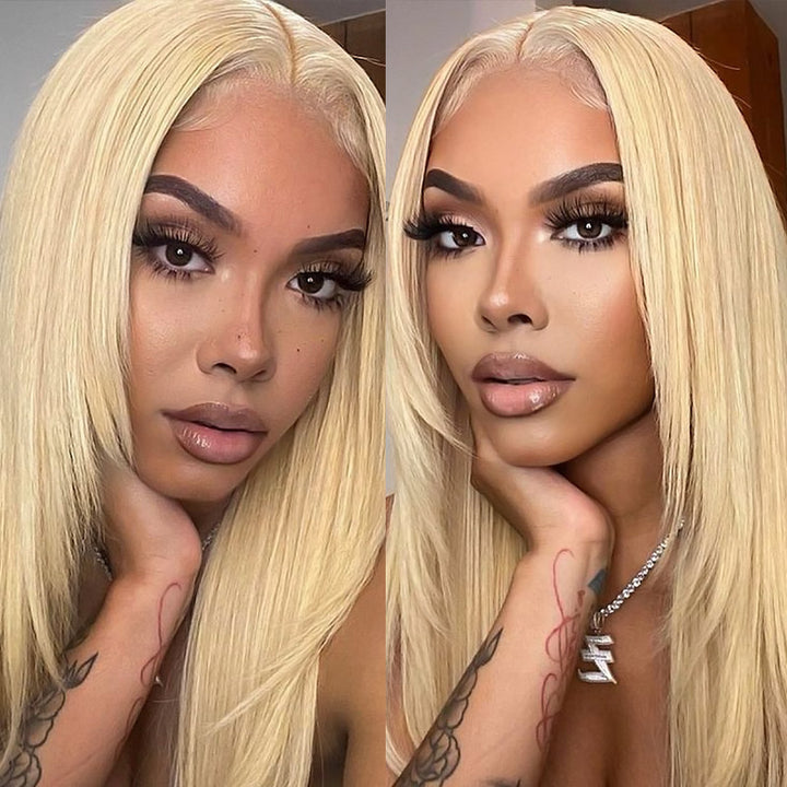 This wig is pre-plucked and made with 613 HD transparent lace, it's the perfect upgrade to your hair collection!