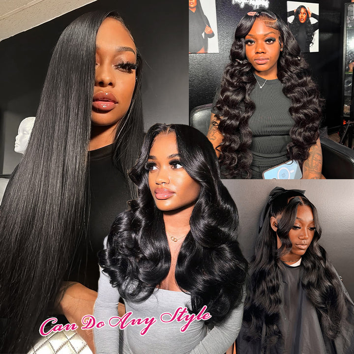 Ishow Hair Virgin Indian Hair Body Wave Human Hair Weave 4 Bundles