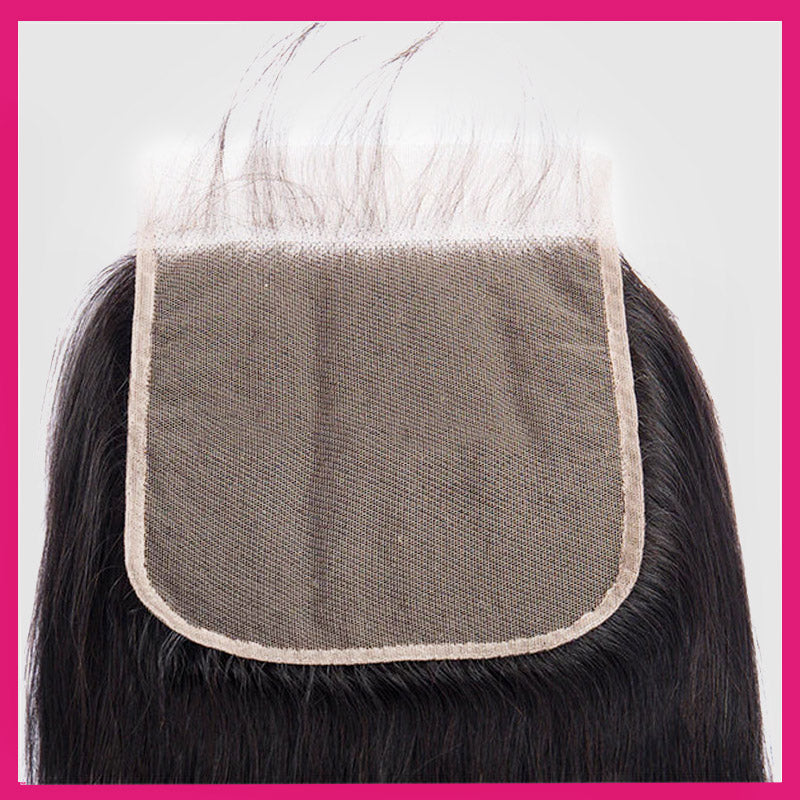 5X5 Lace Closure for Brazilian Body Wave Hair Showing Soft Lace and Natural Hairline