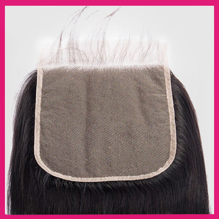 5X5 Lace Closure for Brazilian Body Wave Hair Showing Soft Lace and Natural Hairline