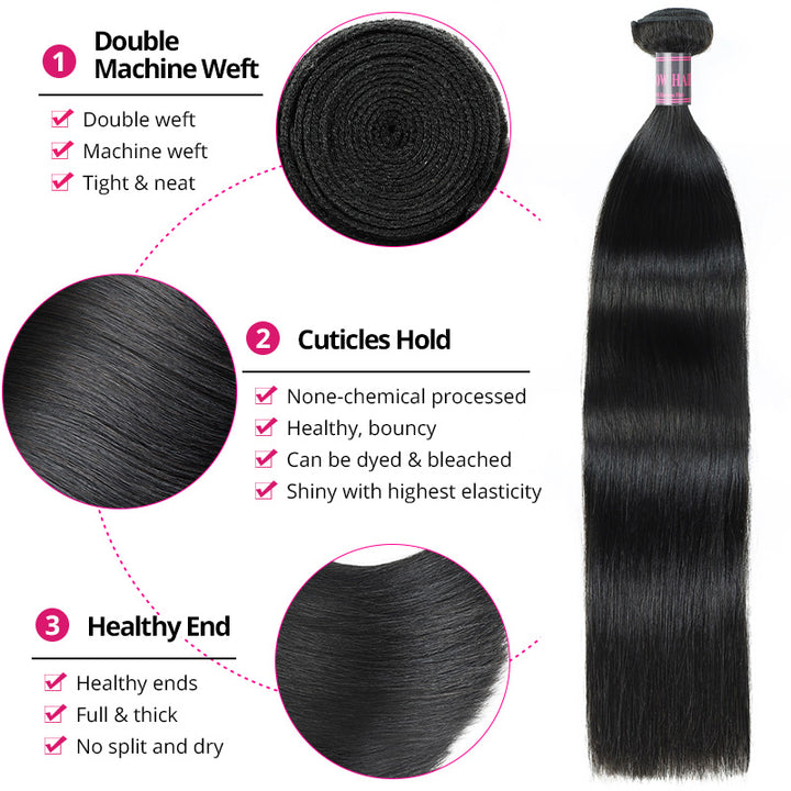 100% Cuticle-Intact Virgin Hair - Minimal Shedding & Maximum Longevity for Extended Wear
