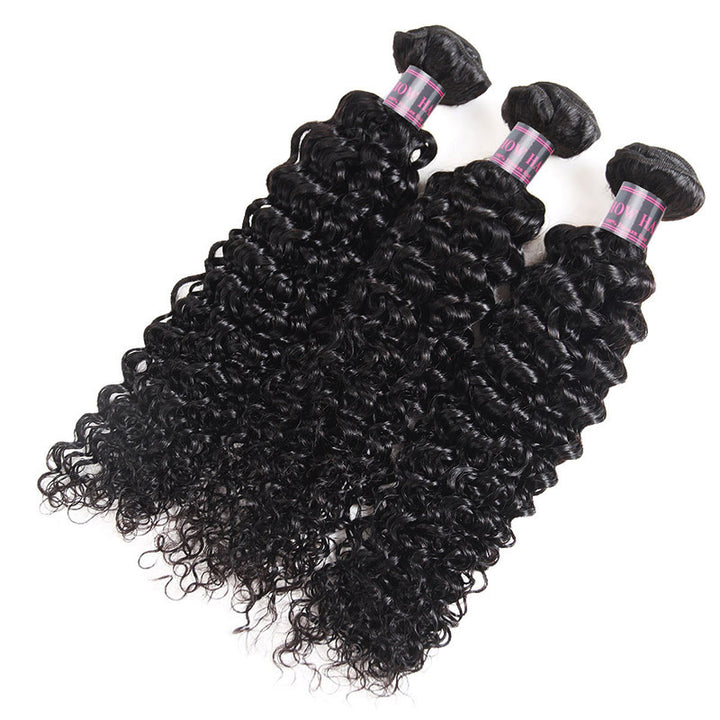 Ishow Jet Black Color Human Hair Bundles 3 Pcs Hair Brazilian Virgin Human Hair