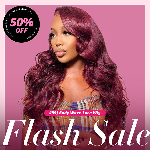 Ishow Flash Sale 99j Body Wave Lace Front Wigs 50% Off