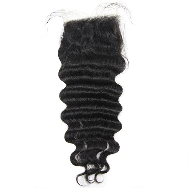 Ishow Hair Brazilian Loose Deep Wave 5x5 Lace Closure 1 Piece Human Hair Closure