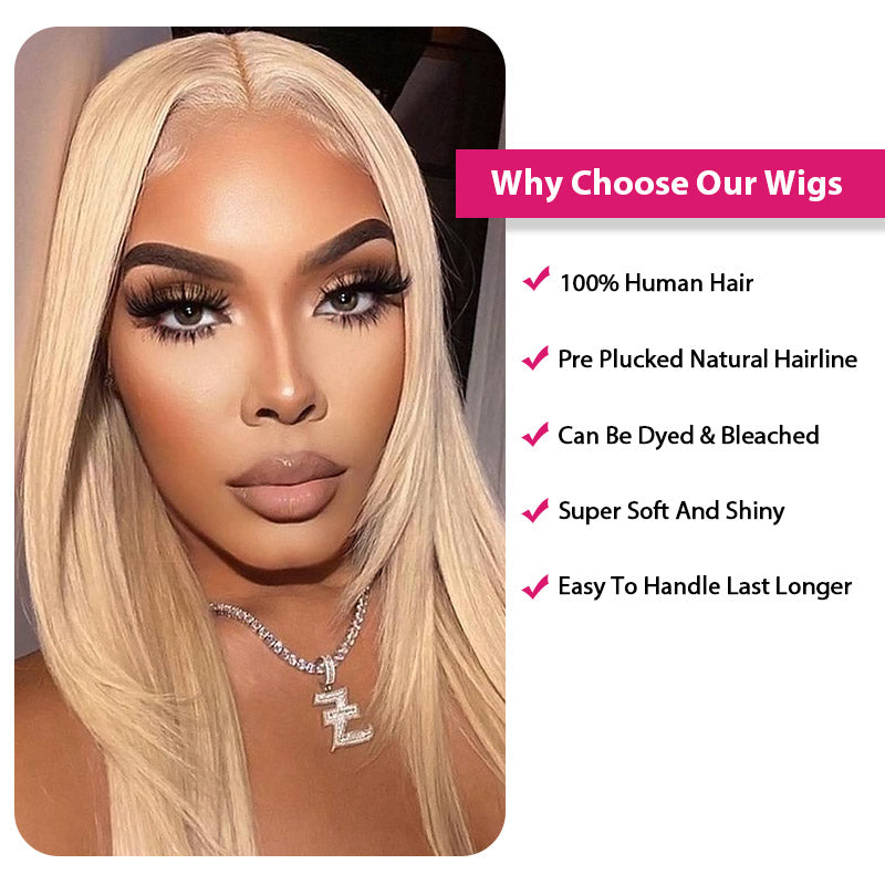 This wig is pre-plucked and made with 613 HD transparent lace, it's the perfect upgrade to your hair collection!