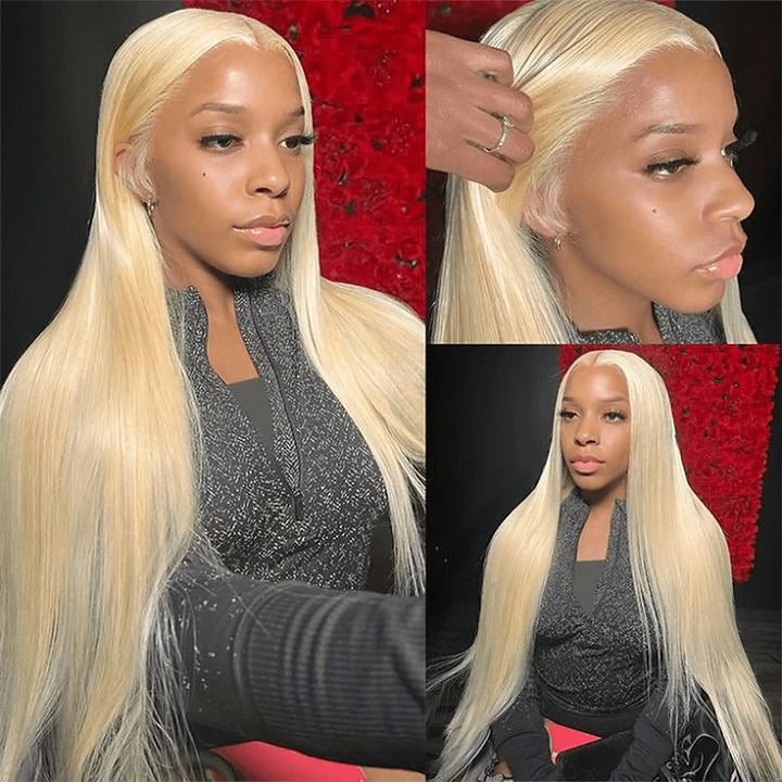 [20"=78]Ishow Flash Sale 613 Blonde Lace Wig Made with 100% human hair, this pre-plucked wig offers a natural, seamless blend. 