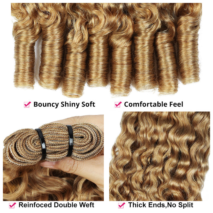 Bouncy Burmese Curls - Natural Springy Pattern That Holds Its Shape Day After Day
