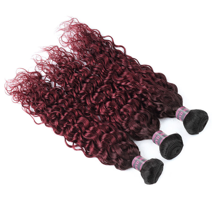 Seamless T1B to 99J Ombre - From Deep Natural Black to Vibrant Burgundy. The Perfect Gradient for a Bold, Stylish Statement
