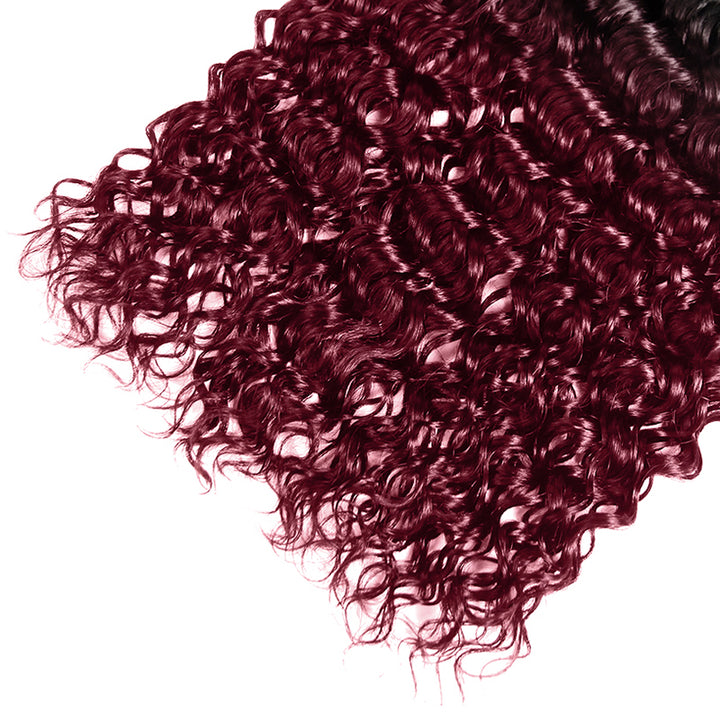 Seamless T1B to 99J Ombre - From Deep Natural Black to Vibrant Burgundy. The Perfect Gradient for a Bold, Stylish Statement