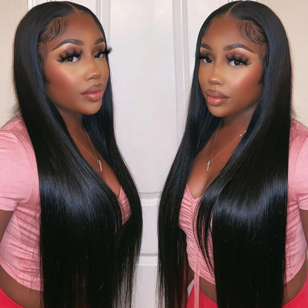 Ishow Pre-Plucked Glueless Lace Front Wigs Straight Human Hair Wigs 13x4 HD Lace Wigs