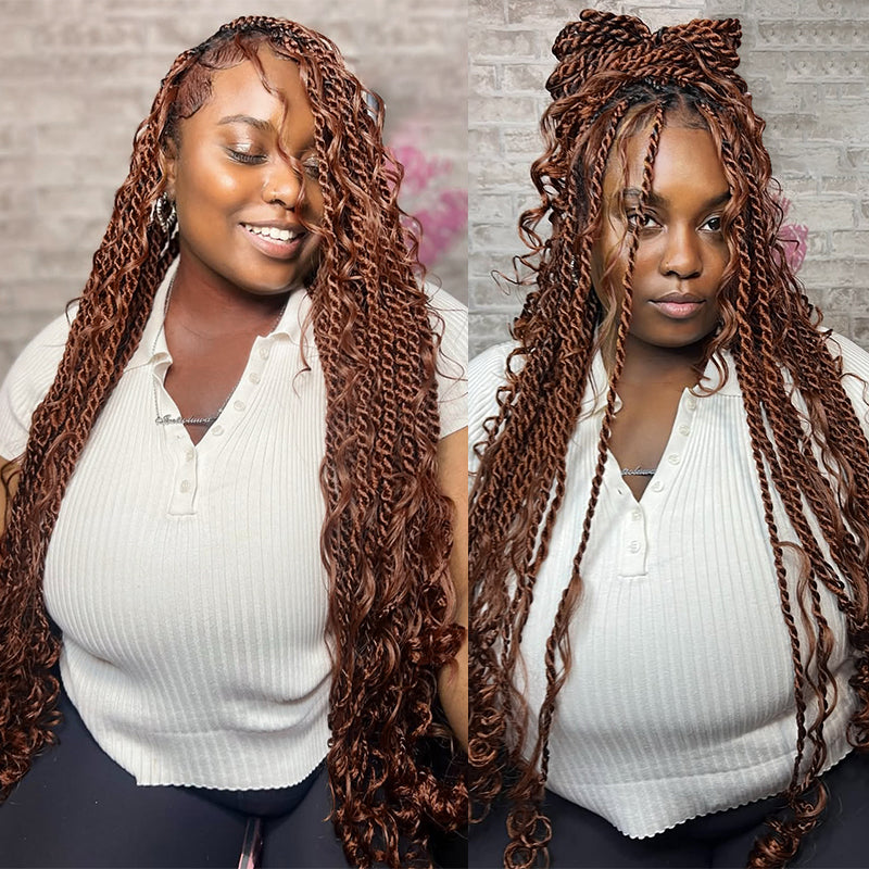 Create Anything! Perfect for Boho Braids, Knotless Styles, Crochet, & More – Let Your Creativity Run Wild with This Premium Hair.
