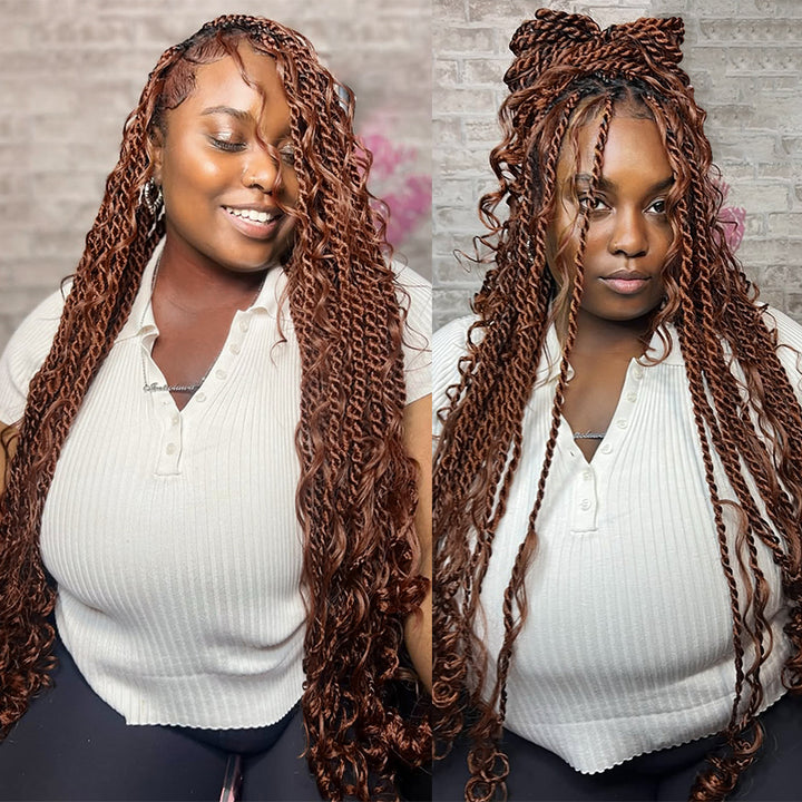 Create Anything! Perfect for Boho Braids, Knotless Styles, Crochet, & More – Let Your Creativity Run Wild with This Premium Hair.
