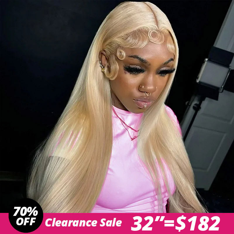 [32"=182]Ishow Flash Sale 613 Blonde Lace Wig Made with 100% human hair, this pre-plucked wig offers a natural, seamless blend.