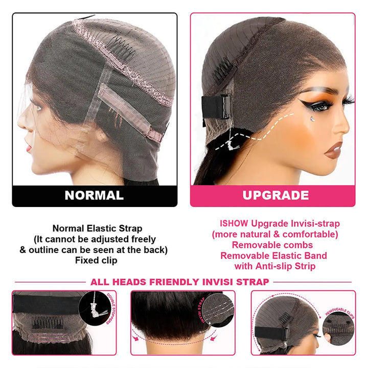 Comparison of Normal and Upgraded Wig Straps With Comfort Features and Anti-Slip Design