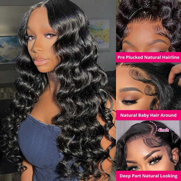Ishow Flash Sale Loose Deep Wave 13x4 Lace Frontal Glueless Wig