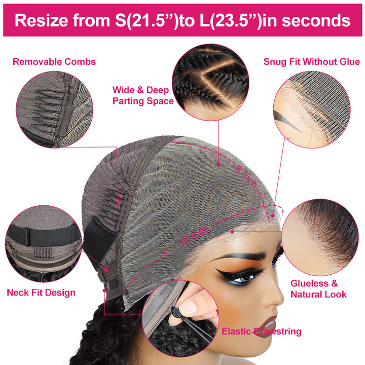 The Glueless Design & Adjustable Combs Make Application a Breeze – Achieve Salon Results at Home!